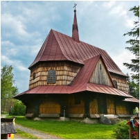 (17/153): Dwernik - Koci parafialny pod wezwaniem w. Michaa Archanioa, dawna cerkiew greckokatolicka zbudowana w 1898 roku w Lutowiskach