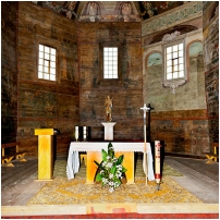 (25/153): Haczów - Kościół Wniebowzięcia NMP i św. Michała Archanioła, wnętrze