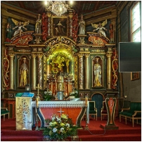(131/153): Święcany - Kościół parafialny pw. św. Anny w Święcanach - zbudowany w roku 1520, wnętrze