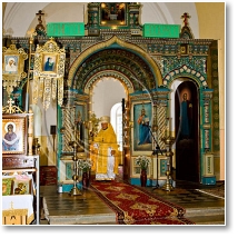 (21/72): Białowieża - cerkiew Św. Mikołaja wnętrze