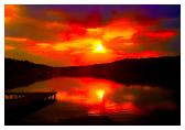 (24/54): Jezioro Nidzkie - zachód słońca