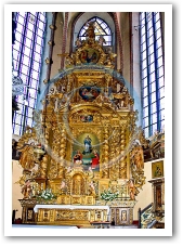 (18/77): Chełmno - barokowy ołtarz główny w kościele Św. Św. Jana Chrzciciela i Jana Ewangelisty