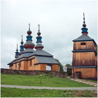 (39/153): Komańcza - Cerkiew greckokatolicka (od 1963 prawosławna) z 1802r. - nieistniejąca, ale wiernie odbudowana