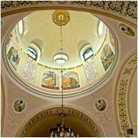 (83/153): Myczkowce - Cerkiew greckokatolicka pw. św. Jerzego w Myczkowcach (obecnie kościół rzymskokatolicki pw. Matki Boskiej Częstochowskiej), wnętrze