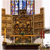 (14/91): Gdańsk Kościół Mariacki ołtarz