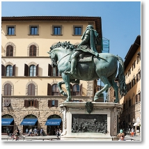 (45/124): Florencja Piazza della Signoria pomnik Kosmy I